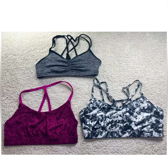 GAP Other - Gap Fit & Old Navy Active 3 Piece Lot Set Of Strappy Sports Bras Size Small EUC